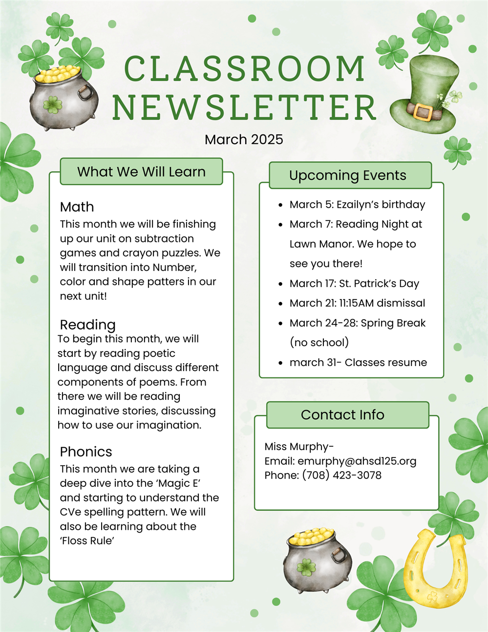 March 2025 Newsletter